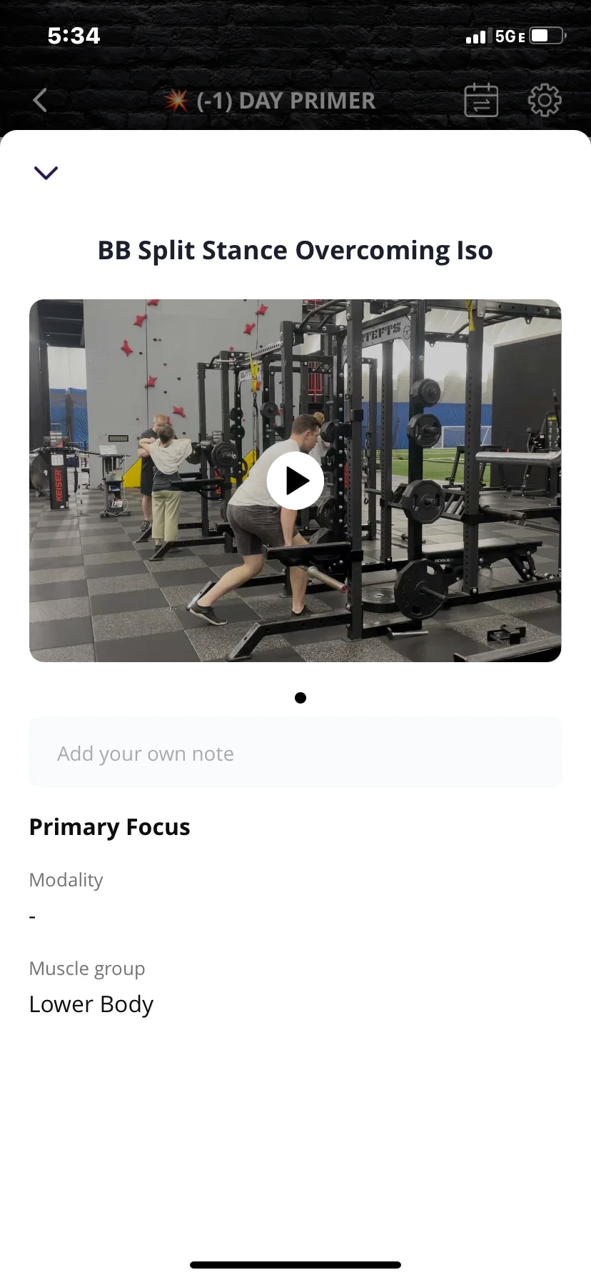 BSF Performance App exercise demonstration with coaching cues