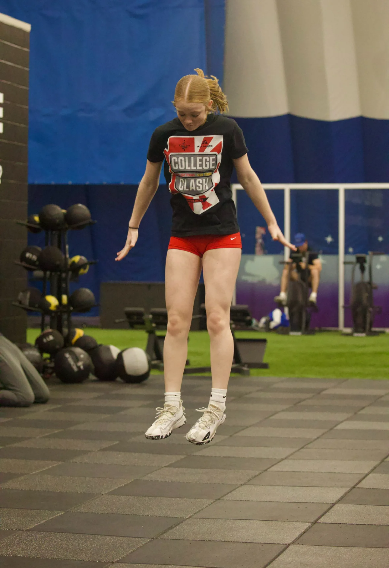 Softball throwing development session at BSF