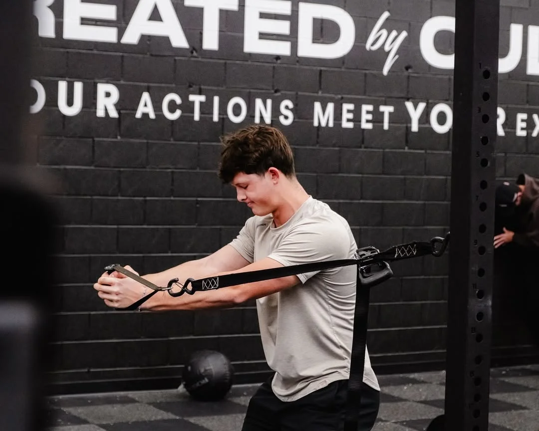 Athletes in small group strength and conditioning session at BSF Performance